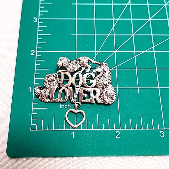 Sterling Silver Dog Lover Pin - Picture 9 of 10